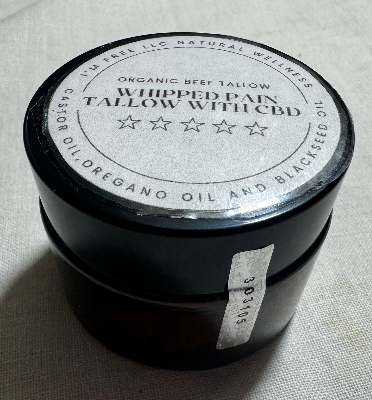 Whipped CBD tallow infused with oregano oil, black seed oil intended to heal as it brings instant relief.